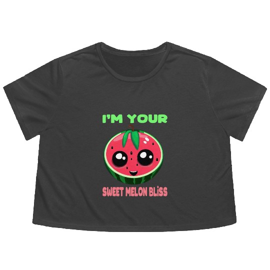 Watermelon - Your sweet melon magic Flowy Cropped Tees