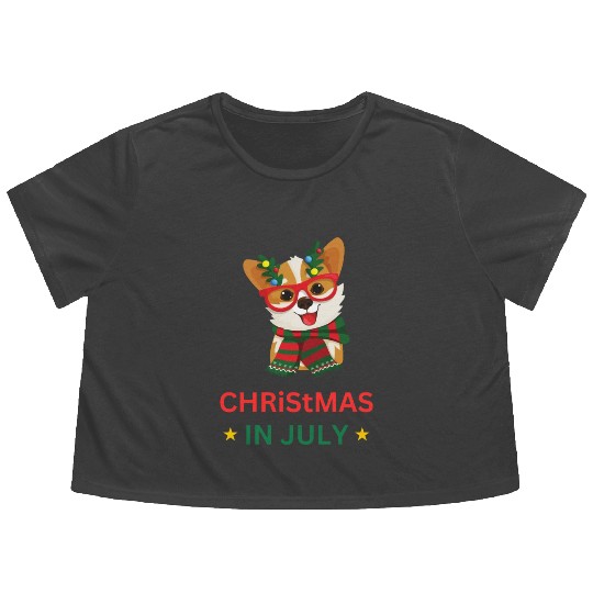 Christmas In July Flowy Cropped Tees