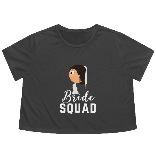 Bride Squad |Bachelorette Bridesmaid Flowy Cropped Tees