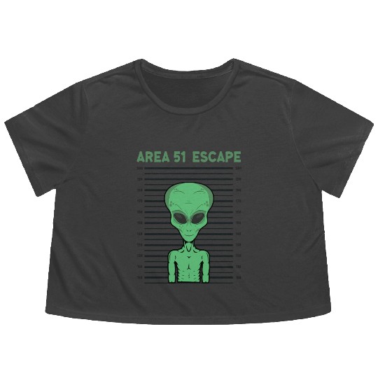 Storm Area 51 Funny Alien Escape Flowy Cropped Tees