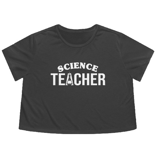 Science Teacher aesthetic Flowy Cropped Tees