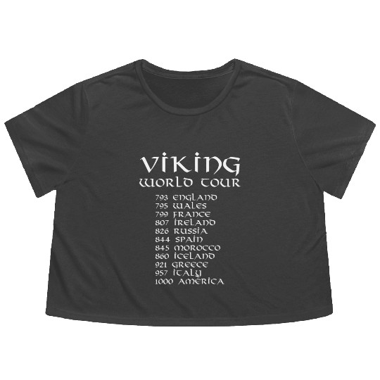 Viking World Tour Flowy Cropped Tees