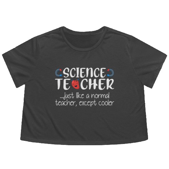 Science Teacher Cooler Flowy Cropped Tees