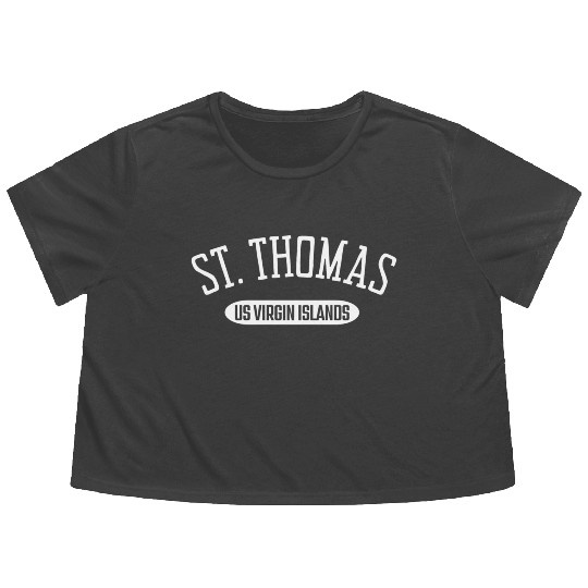 St Thomas Style St Thomas Us Virgin Islands Flowy Cropped Tees