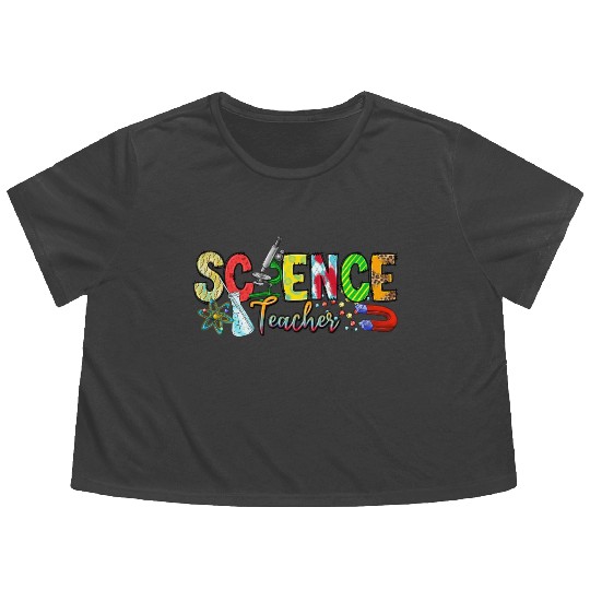 Science Teacher Flowy Cropped Tees