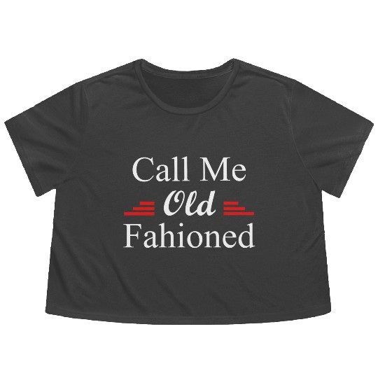 Call Me Old Fashioned Flowy Cropped Tees