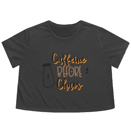 Caffeine Lover Cup Of Coffee Lover Flowy Cropped Tees