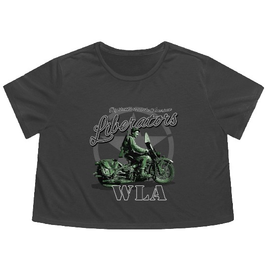 US Army Liberator Flowy Cropped Tees