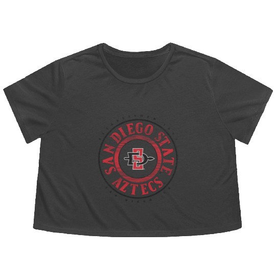 San Diego State Aztecs Showtime Logo Officially Flowy Cropped Tees