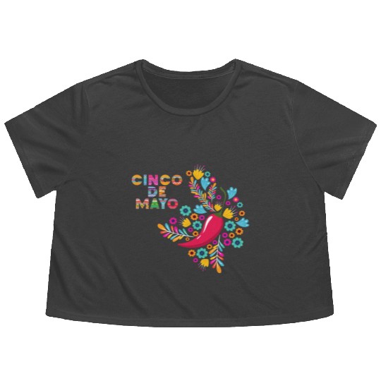 Cinco de Mayo Celebration V2 - Countries Edition Flowy Cropped Tees