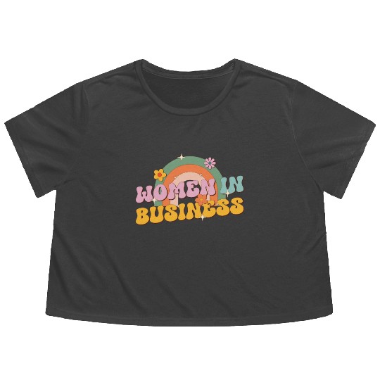 Women In Business, Women's Equality Day Flowy Cropped Tees