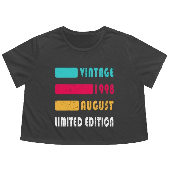 august 1998 Anniversary august 1998 august Flowy Cropped Tees