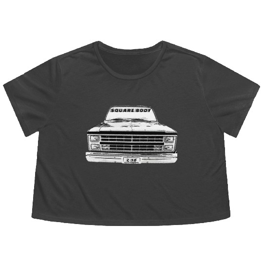 SQUARE BODY Flowy Cropped Tees