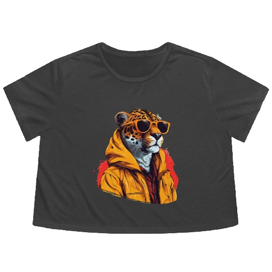 Street Style Cheetah | Cheetah Lovers Flowy Cropped Tees