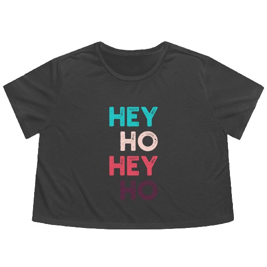 Hey Ho Flowy Cropped Tees