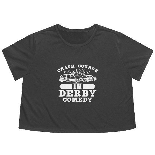 Demo Derby Demolition Derby Demolition Derby Lover Flowy Cropped Tees