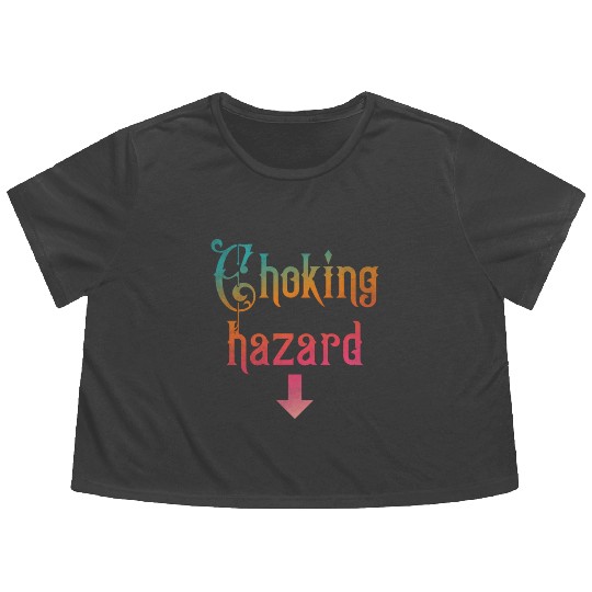 Choking hazard down arrow Flowy Cropped Tees