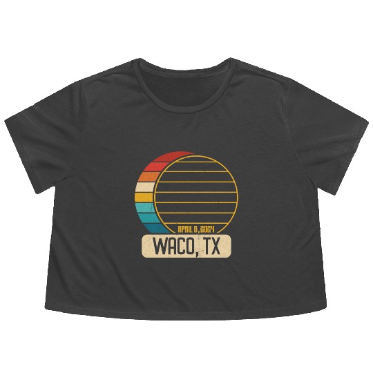 Total Solar Eclipse Texas Waco April 28 2024 Flowy Cropped Tees