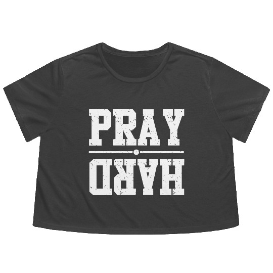Pray Love Jesus Christian Christmas Flowy Cropped Tees