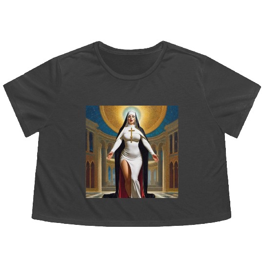 Holy Ghost Flowy Cropped Tees