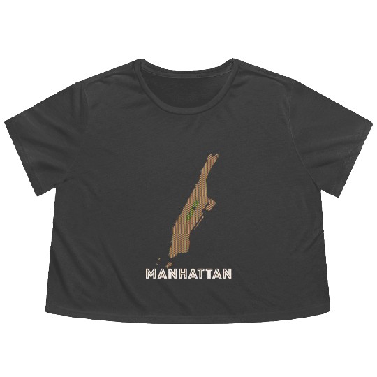 NYC Manhattan Pride Flowy Cropped Tees