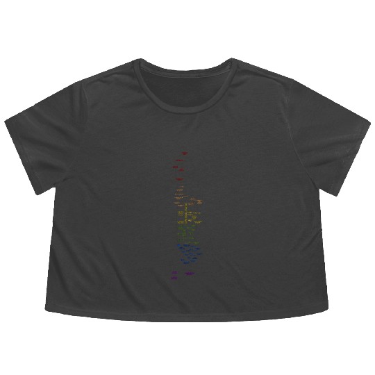NYC Manhattan Pride Flowy Cropped Tees