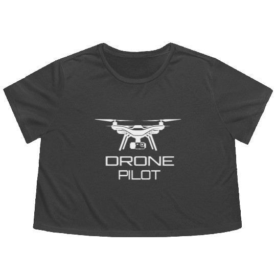 Drone Pilot Flowy Cropped Tees