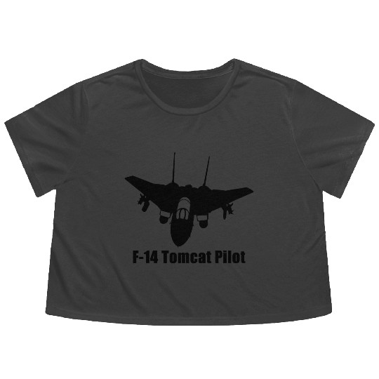 F14 Tomcat Pilots Flowy Cropped Tees