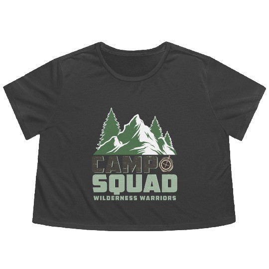 CAMP SQUAD WILDERNESS WARRIORS Flowy Cropped Tees