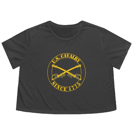 Cavalry US Military Regiment 1775 Flowy Cropped Tees