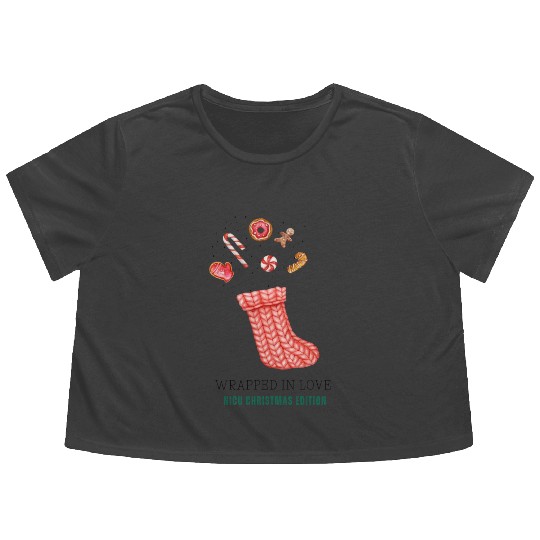 NICU Christmas design | Wrapped in Love Flowy Cropped Tees