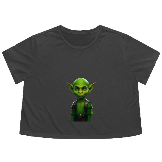 Green Goblin Rascal Embrace the Mischief Flowy Cropped Tees