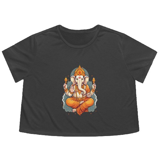 Happy Diwali Diwali Festival Indian Hindu Hinduism Flowy Cropped Tees