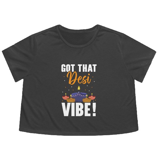 Happy Diwali Diwali Festival Indian Hindu Hinduism Flowy Cropped Tees