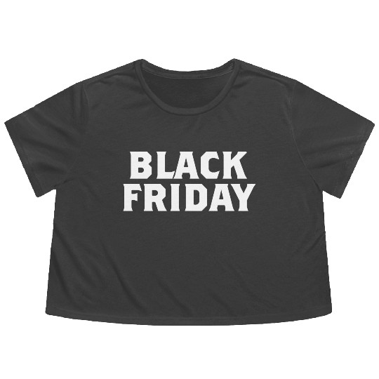 Black Friday Flowy Cropped Tees