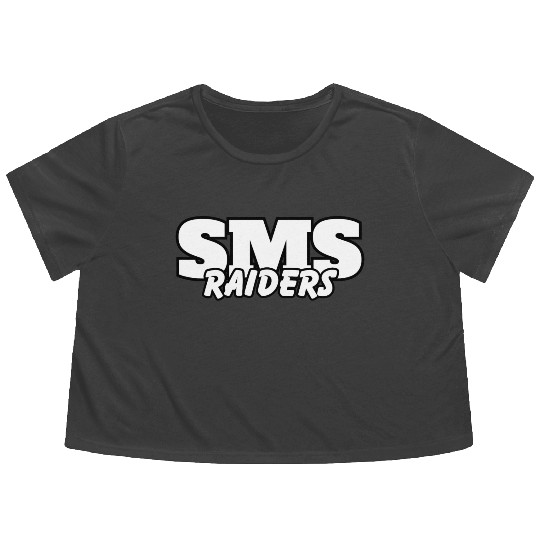SMS Raider spirit wear and game day wear Flowy Cropped Tees