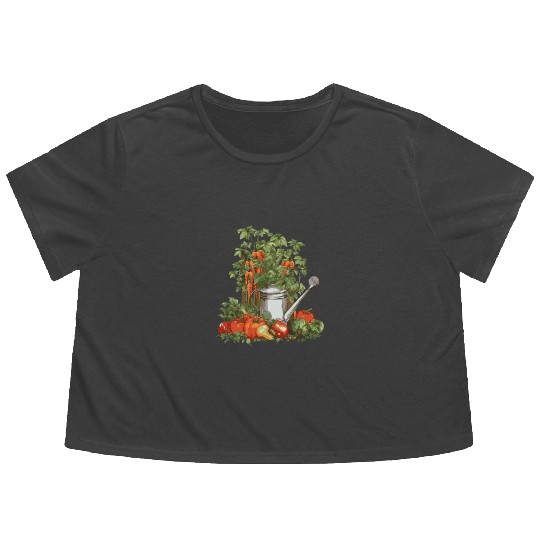 Gardening Garden-plant Florists-Gardener Flowy Cropped Tees