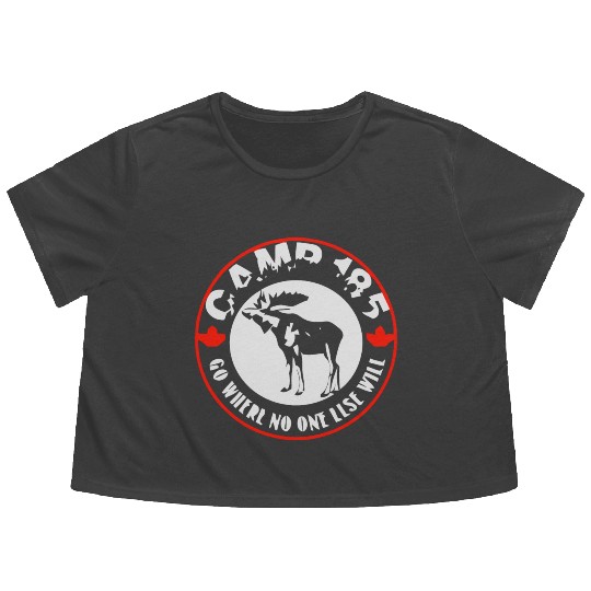 Camp 185 Moose Flowy Cropped Tees
