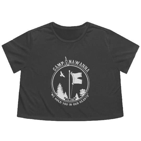 Camp Anawanna we hold you in our hearts Flowy Cropped Tees
