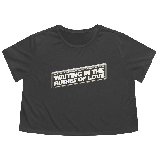 Bushes Of Love Brown Flowy Cropped Tees