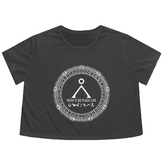 Stargate No Place Like Home Gate Adult Flowy Cropped Tees