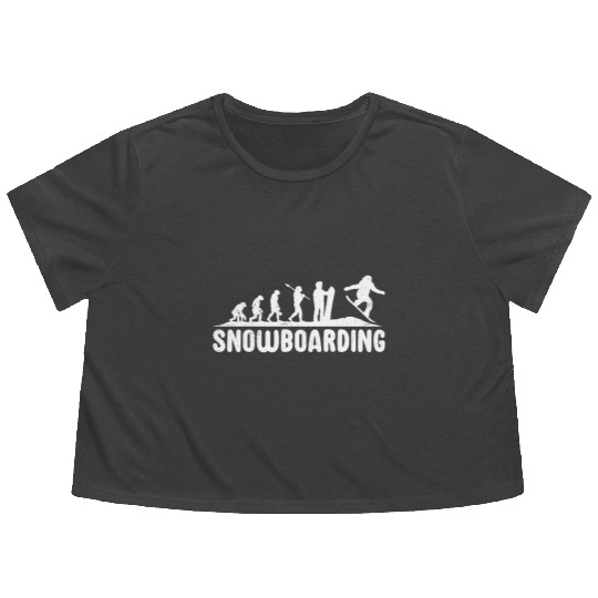 Evolution Snowboarding Snowboarder Flowy Cropped Tees