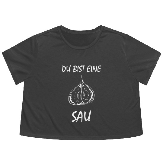 Fig Plant Fruit Gift Gifts Flowy Cropped Tees