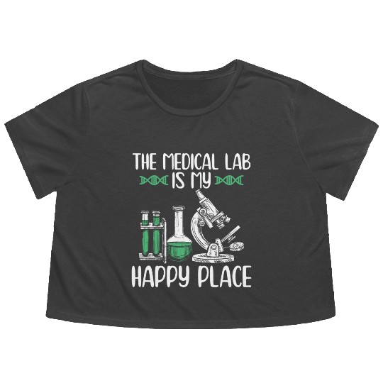 Medical lab technicians | Lab chemistry gifts Flowy Cropped Tees