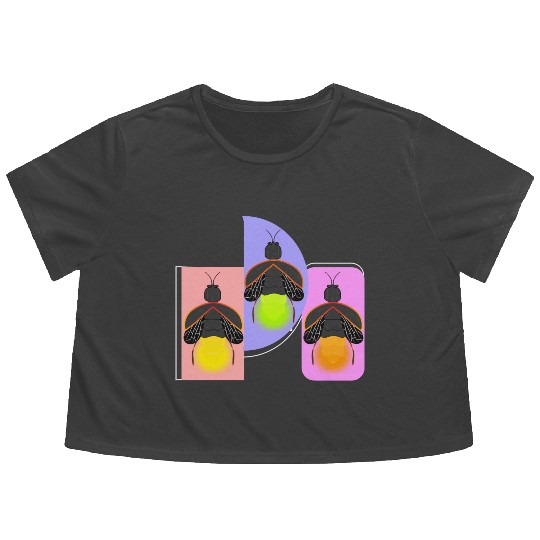 Glowing Firefly Flowy Cropped Tees