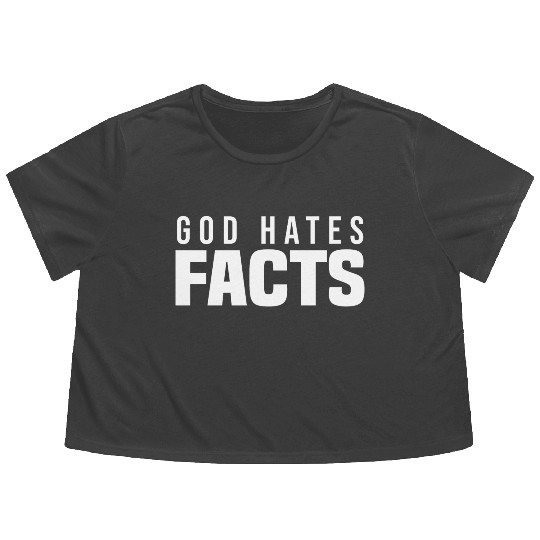 Atheism Skeptics Atheists Atheist Science Flowy Cropped Tees