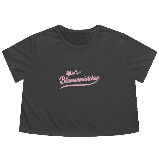 Flower Girl Man and Woman Church Flowy Cropped Tees