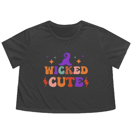 WICKED CUTE Flowy Cropped Tees
