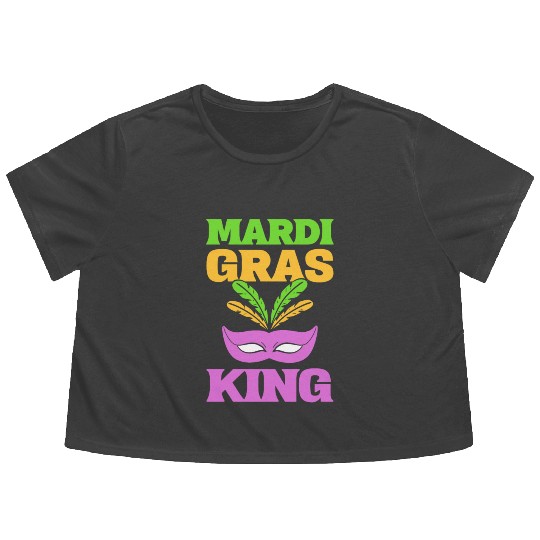 Mardi Gras King Street Dancer Flowy Cropped Tees