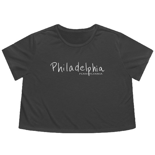 Philadelphia Pennsylvania USA Flowy Cropped Tees